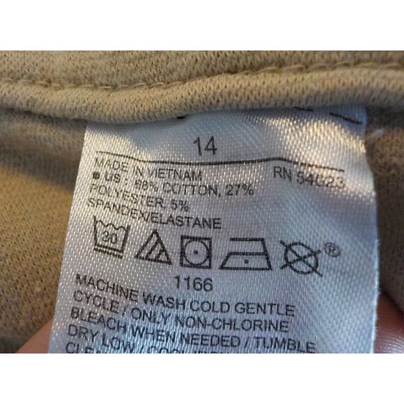 Old Navy Women 14 Beige Jeggins Ankle Pants Pull On Stretch Minimalist Casual - Picture 6 of 7